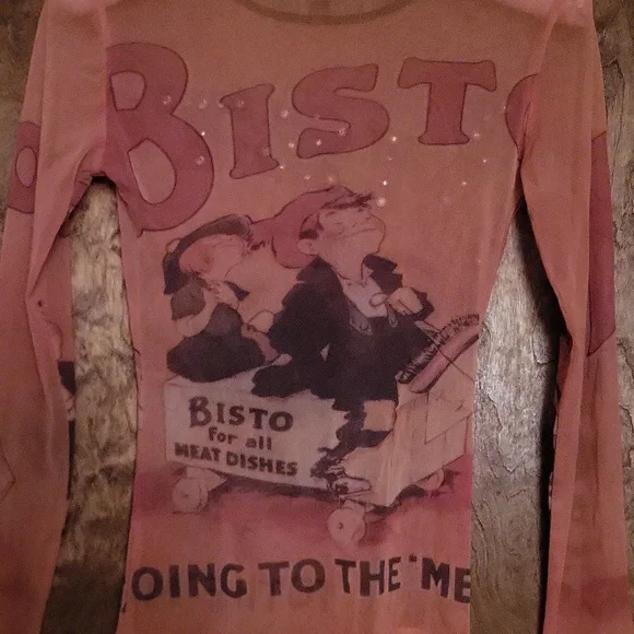 Vintage Graphic Long Sleeve Top M - Picture 7 of 13